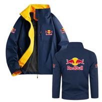 Red Bull Racing F1 striukė, su stovinčia apykakle, užtrauktuku, minkštas vėjui atsparus softshell paltas, unisex lenktynių gerbėjų viršutinė apranga S tamsiai mėlyna spalva