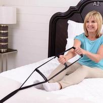 Elderly Get Up Aid Disabled Get Up Ladder Assist Belt Adjustabe Bed Assist Strap With Handrails Pull Up Sit Up Wake Up Rope A2 black