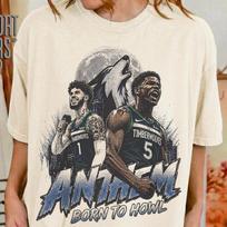 Anthony Edwards LaMelo Ball The Anthem Shirt NBA Fan Tee 120 gray