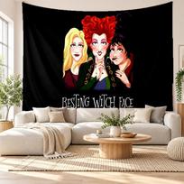 Hocus Pocus Sanderson Sisters Wall Tapestry Home Decor Hanging Cloth Art Background Tapestry for Bedroom 100cmx150cm