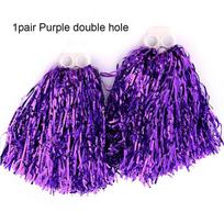 Gėlė Šokio palaikymo pomponas Klubas Sporto reikmenys Šokių vakarėlio dekoratorius Šokio palaikymo pomponai 1pair Purple double hole