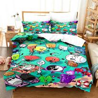 3D Print BFDI Inanimate Insanity Bedding Set Single Twin Full Queen King Size Bed Set Adult Bedroom Duvetcover Sets Anime Bed 135X200CM