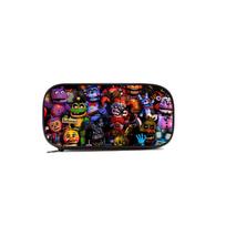 Stylish Five Nights At Freddy's Backpack Trio Includes Backpack Lunch Bag And Pencil Case Unisex Design Pencil Case A black