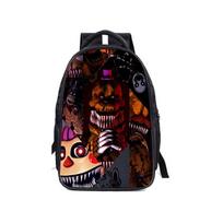 Stylish Five Nights At Freddy's Backpack Trio Includes Backpack Lunch Bag And Pencil Case Unisex Design Schoolbag D