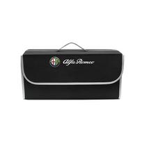 Automobilinė veltinio audinio laikymo krepšio sulankstoma organizatoriaus dėžutė Bagažinės įrankių dėklas Alfa Romeo 156 159 147 4C 8C 166 Giulia Giulietta Stelvio juoda