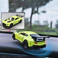 Swing Moving Drift Rotating Car Racing Car Dashboard Decoration Sports Car Model  For Men Style 2 gray