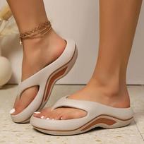 Women Flip Flops Summer Outdoor Wear Anti-slip Odor-resistant Fashion Beach Flip-flops 42-43