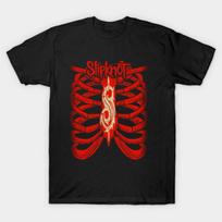 Asian Size Cotton Unisex Tshirt Print T-shirt Slipknot T-shirt No-Cut Print Regular Fit 3XL (86-92kg) juoda