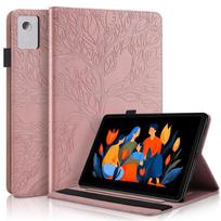 Dėklas Lenovo Idea Tab Plus 12.1 dėklas Tb361fu Reljefinis medis PU odos piniginė Atverčiamas dangtelis Xiaoxin Pad 12.1 colio Tb365fc dėklui XiaoxinPad 12.1 inch white