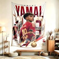 Lamine Yamal (5) Tapestry Suitable For Decorating Homes Dorms And Bedrooms Soft To The Touch And A Perfect Gift For Friends And Family 130cmx150cm
