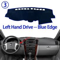 Car Dashboard Cover Avoid Light Pad Instrument Panel Mat Case Carpets for Kia Sorento BL LX XS 2003-2010 2004 2005 black