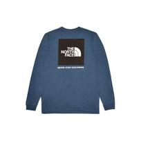 THE NORTH FACE T-Shirts Men's Navy Blue Crew Neck Moderate Straight Fit NF0A4762-MPF L black