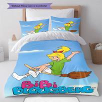 Bibi Blocksberg Bedding Quilt Set Quilt Cover Pillowcase Home Decoration Birthday Gift (1 * duvet cover + 2 * pillowcase, without core) 140x200cm