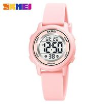 SKMEI Waterproof Alarm Kids Watches montre enfant Boys Girls Sport Kids Watch Colorful Led Children Digital Wristwatches 1721 white
