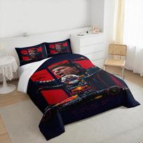 Max Verstappen Formula 1 Red Bull Racing Bedding set (1 duvet cover, 2 pillowcases, duvet not included), F1 Champion Poster Art Print 135x200cm black