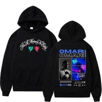 Omar Courtz Por Si Manana No Estoy Tour Cover Hoodies Men Women Fashion Hip Hop Streetwear Sweatshirt Fleece Oversized Pullovers L black