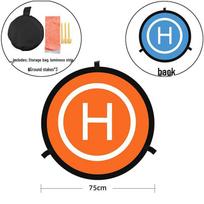 Portable Foldable Drone Landing Pad - Round Outdoor Mat for Grass and Beach