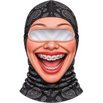 Full Coverage Old Man Balaclava Face Mask 3D Face Printed Ski Mask Hood  Costume Parties 5 beige