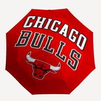 Chicago Bulls Theme Automatic Umbrella, Lightweight & Portable, 8 Rib, Perfect for Outdoor Travel, Birthdays, Christmas, Gifts. Three-fold umbrella