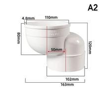 110 mm WC jungties antgalis Tualeto keitiklio vamzdis Poslinkio dizaino prailginimo adapteris Tualeto nuotekų perkėlimo flanšo prailgintojas Adapteris