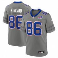 2026 NFL Embroidered Football Jersey Buffalo Bills City Grey Size S-XXXL 86 Kincaid