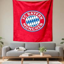 FC Bayern Munich logo red blue white design Patterned tapestry for bedroom and living room home decor sofas 150x200cm(59x78in)