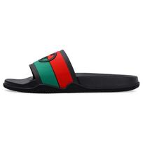 Gucci Slide 'Interlocking G - Black Red Green' (Unisex) Black / Red / Green Slide Slippers 655265 JFA00 8815 45.0 black