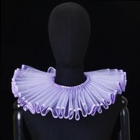 Detachable Shakespeare Neck Ruffled Collar Elegant Retro Court Aristocrat Ruff Collar  Cosplay violetinė