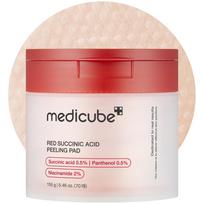 Medicube Red Succinic Acid Peeling Pad (70 Pads) Korean Skincare brown