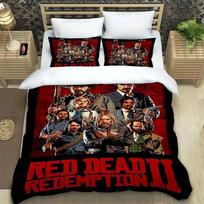 Red Dead Redemption Bedding Set 3D Printing Home Decoration Game Pillowcase Quilt Cover Cute Gift To Family and Friends 70x133cm 2pcs