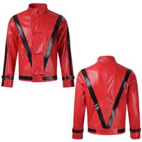 Michael Jackson cos Costume imitates Jackson's performance attire cosplayMJ Halloween stage costume XXL red