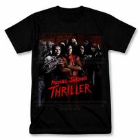 Michael Jackson Thriller Grafinis Marškinėlis Vintažinio Stiliaus Gerbėjo Marškinėlis XL black