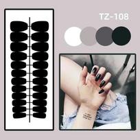 24Pcs Fashion Fake Nails Press on Long Ballet False Nails Art with Flower Design Brown Detachable Full Cover Nail Tips Manicure