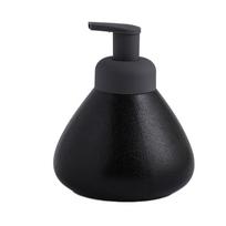 Ceramic Foaming Liquid Soap Dispenser Multi-shape Foamer Sparkling Bottle Foam Pump Bottle  Kitchen Black-Cone type