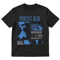 Anime Perfect Blue A Satoshi Kon Film Mima Kirigoe T-Shirt Men Women Clothing Fashion Oversized Short Sleeve T Shirt Streetwear S gray