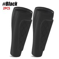2PCS Calf Compression Shin Guards – Honeycomb Pads for Soccer Baseball Boxing – Lightweight Protective Gear for Youth Adult 1 Black-2PCS M