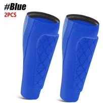 2PCS Calf Compression Shin Guards – Honeycomb Pads for Soccer Baseball Boxing – Lightweight Protective Gear for Youth Adult 1 Blue-2PCS XL