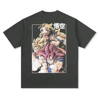 Dragon Ball Japonų Anime Medvilniniai Y2K Marškinėliai 2026 Vasaros Vyrams Moterims Anime Gerbėjams Retro Patogūs Madingi Gatvės Drabužiai Marškinėliai L gray