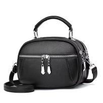 Women's Round Handbag, Stylish Shoulder Bag, Black, Small Purse for Everyday Use One Size juoda