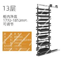 Closet Accessories: Retractable Pants Hanger + Slide-out Shoe Rack for Wardrobe Shoe Cabinet