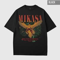 Vintage Mikasa Attack on Titan Anime Unisex Manga Graphic T Shirt Anime Gift XL brown