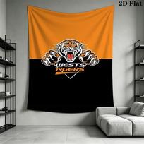 Wests Tigers Pattern Home Decor Tapestry, Wall Hanging, Decorative RV Wall Cloth.MGT0918352 100cm x 150cm