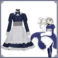 Belarus Maid Cosplay Dress, Axis Powers Hetalia Anime Maid Stage Performance Outfit XXXL white