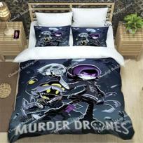 Customisable Murder-Drones Bedding Set, 3D Printing Murder-Drones Duvet cover Sets With pillowcase Single Twin Full Queen King EU Single 135x200cm