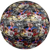 Lamine Yamal's Lamine Yamal Football Legend Soccer Ball Size 5 Football Machine-Stitched Indoor/Outdoor Training and Matches zq gray