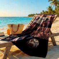Lamin Yamal Customized Name Beach Towel Super Soft Microfiber Quickdry Fabric 80cmx160cm(31x63inch)