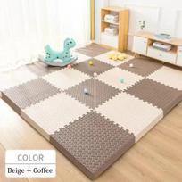 30x30cm EVA Foam Puzzle Mat Thickened Interlocking Mat Non-slip Mat Suitable for Family Living Room and Bedroom Carpet 4Pcs