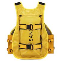 Snowboard Ski Vest Backpack Men Women Snow Tactical Hiking Cycling With Back Protection M yellow