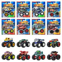 Hot Wheels Monster Trucks Assortment 8 Miniature Box Set 164 - Vehicles/Toys - (Ages 3+) - Multi-color FYJ44-982B blue