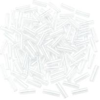 Clear Party Glowing Stick Connectors, 100 Plastic Joiners for Making Wristbands, Necklaces, Decorative Designs, Holiday Gatherings, and School 1 white